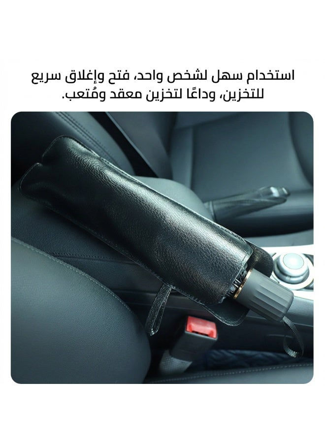 مظلة شمسية فضية التيتانيوم قابلة للطي ١٣٥×٧٩ سم لزجاج السيارة الأمامي ‒ عاكسة تحجب الحرارة والأشعة فوق البنفسجية تدبُّل عام للسيارات وSUV (٣١×٥٣ إنش) - Image 4